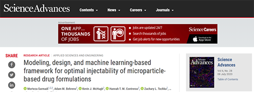 近日麻省理工大学的研究人员开发出一种计算模型，可以帮助改善注射类微粒制剂的可注射性并防止堵塞。