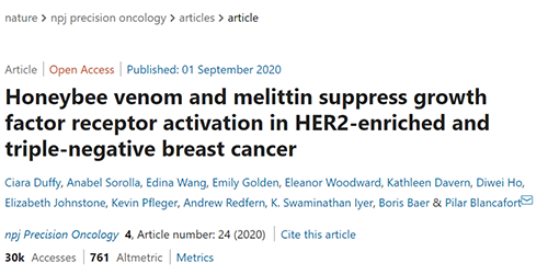 攻克三阴性乳腺癌，蜜蜂毒液竟是关键？